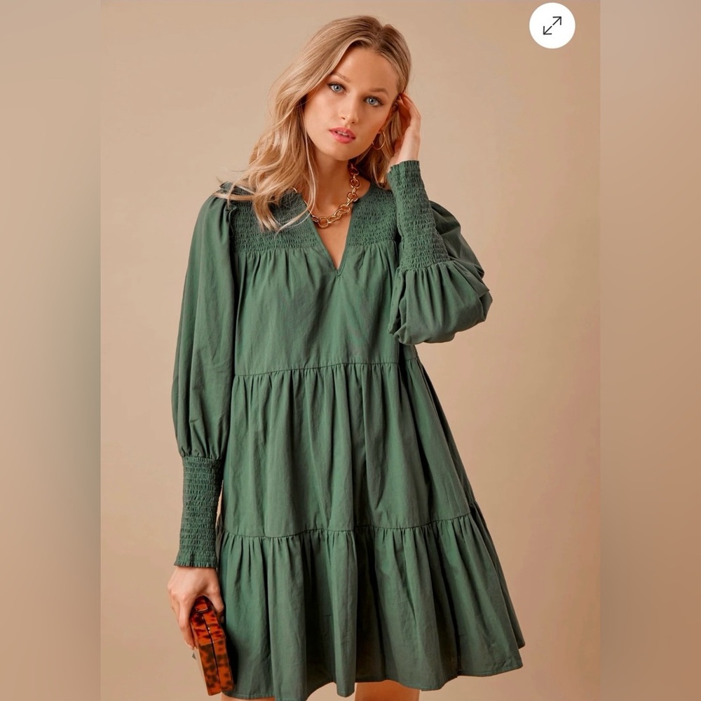 Tuckernuck Pomander Place Kenzo Dress in Green XS